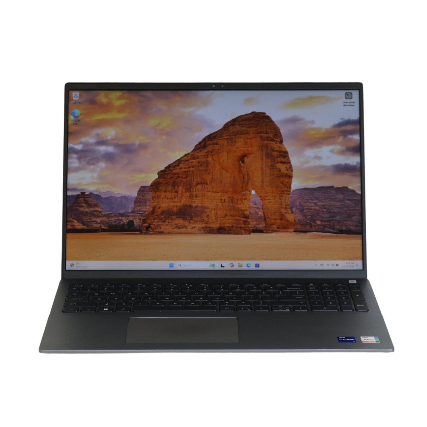 Dell Vostro 5620 laptop featuring an Intel i7-1260P processor, 16GB RAM, 512GB NVMe SSD, backlit keyboard, 1080p screen, and Windows 11 Pro.