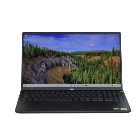 Dell Vostro 7500 laptop with an Intel i7-10750H processor, 16GB RAM, 512GB NVMe SSD, NVIDIA GTX 1650 Ti 4GB graphics, and Windows 11 Pro.